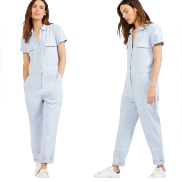 Outerknown S.E.A Light Blue Jumpsuit - Picture 1 of 6